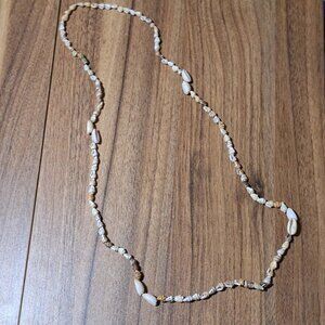 Natural Cowrie Shell Necklace 39"